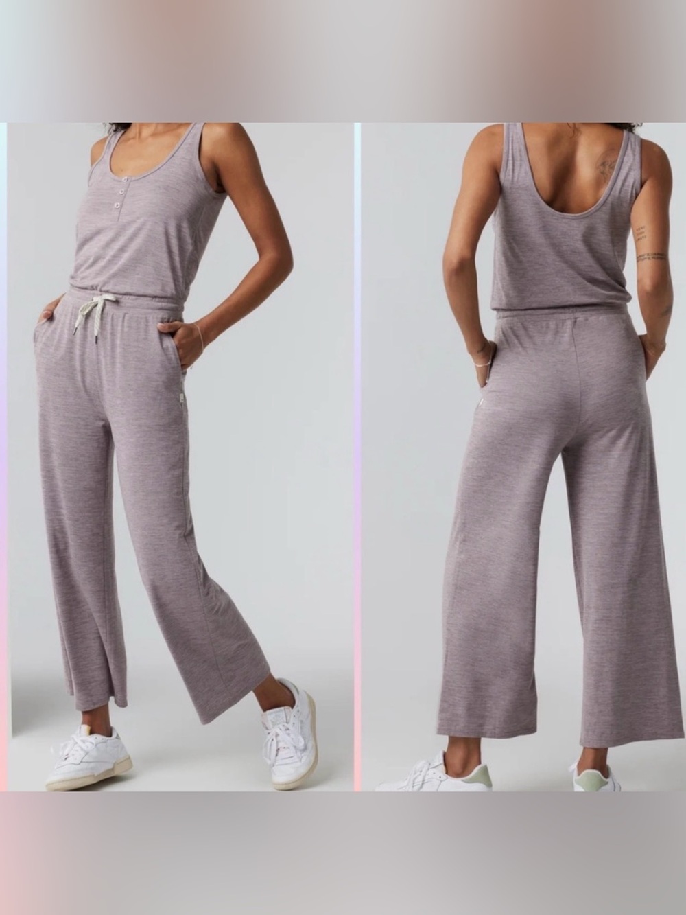 Vuori halo Dusty Mauve Tank Jumpsuit